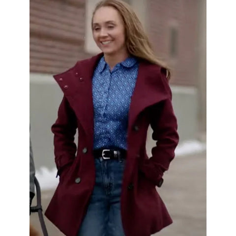 Amber Marshall My Christmas Guide 2023 Hooded Coat
