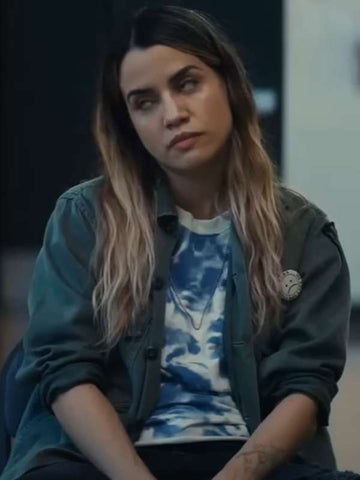 Natalie Morales My Dead Friend Zoe 2025 Grey Jacket