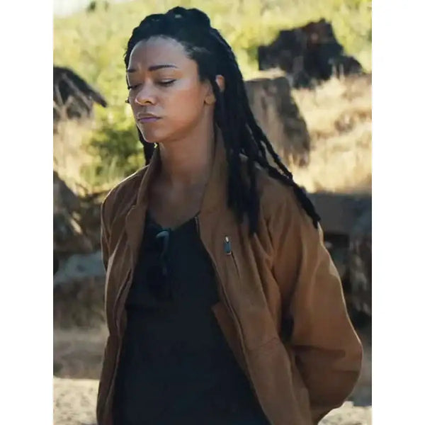 My Dead Friend Zoe Sonequa Martin-Green Brown Jacket