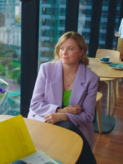 My Life Is Murder Season 3 Lucy Lawless Purple Coat