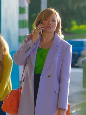 My Life Is Murder Season 3 Lucy Lawless Purple Coat