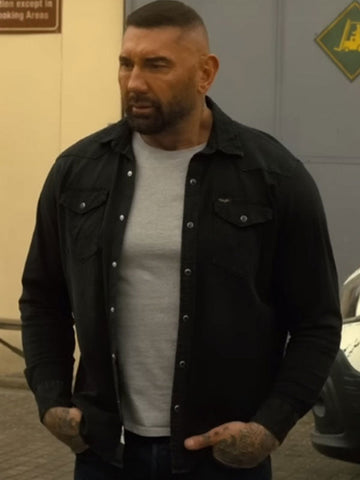My Spy The Eternal City 2024 Dave Bautista Black Jacket