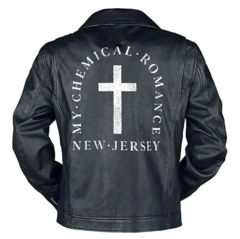My Chemical Romance NJ Cross Black Moto Jacket