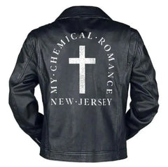 My Chemical Romance NJ Cross Black Moto Jacket