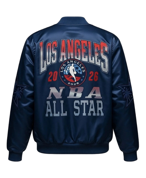 NBA All-Star 2026 Los Angeles Sunset Satin Jacket