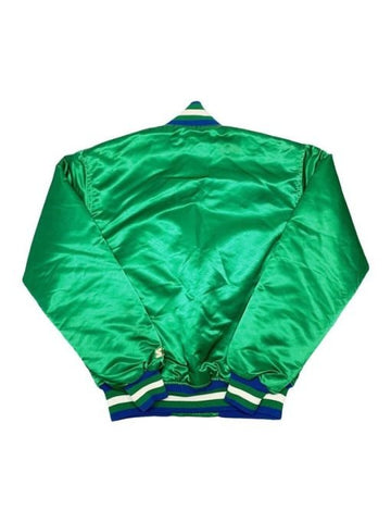NBA Dallas Mavericks Green Satin Jacket