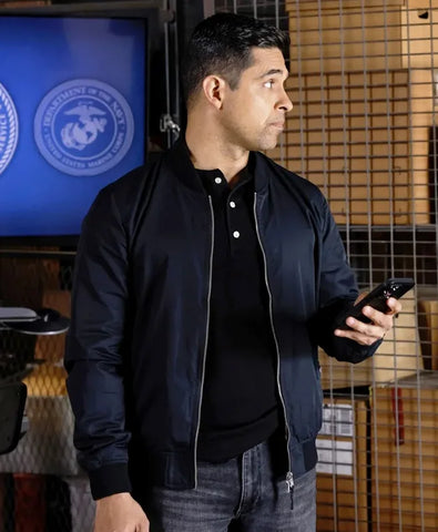 NCIS S22 Nick Torres Blue Bomber Jacket