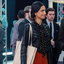 Amita Suman NCIS Tony and Ziva Striped Leather Jacket