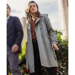 NCIS Tony and Ziva S01 Cote de Pablo Grey Coat