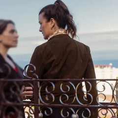 NCIS Tony and Ziva Ziva David Suede Leather Jacket