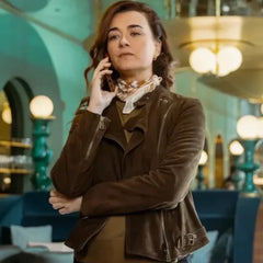 NCIS Tony and Ziva Ziva David Suede Leather Jacket