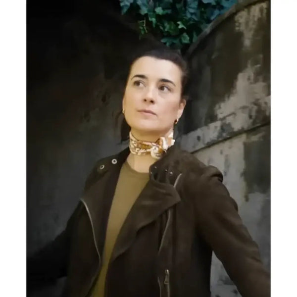 NCIS Tony and Ziva Cote de Pablo Green Suede Jacket