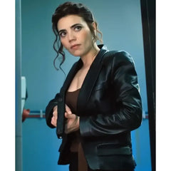 NCIS Tony and Ziva Nassima Benchicou Black Leather Blazer