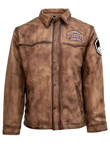 NHSFR  Brown Leather Jacket