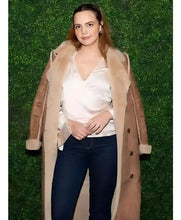 NYFW Bailee Madison Shearling Coat