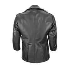 NYPD Cowhide Genuine Leather Long Jacket