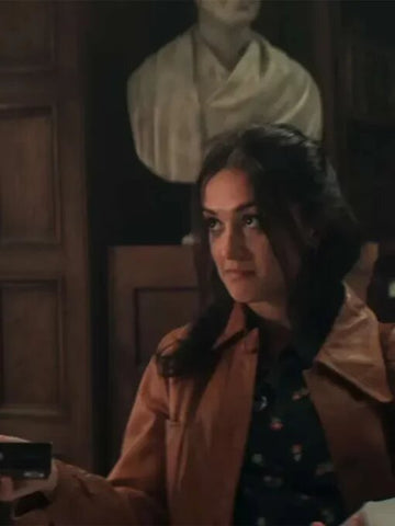 You S04 Amy-Leigh Hickman Brown Leather Jacket