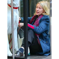 Naomi Watts The Friend 2025 Blue Coat