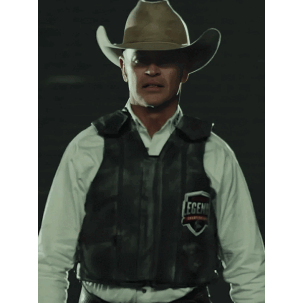 Neal McDonough The Last Rodeo Black Leather Vest