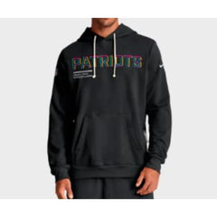 New England Patriots Black 2025 Dri-FIT Hoodie