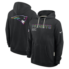 New England Patriots Black 2025 Dri-FIT Hoodie