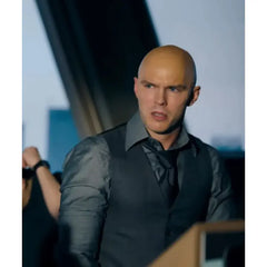 Nicholas Hoult Superman Lex Luthor Grey Vest