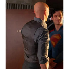 Nicholas Hoult Superman Lex Luthor Grey Vest