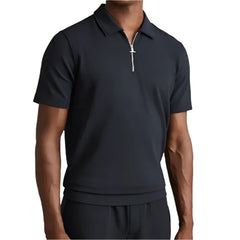 Nick Newman The Young and the Restless Zip-Neck Polo Shirt
