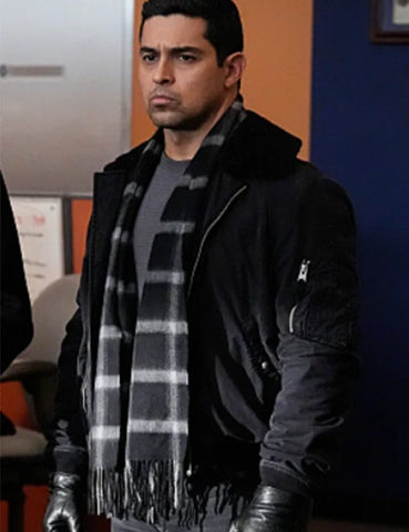 Nick Torres NCIS S22 Black Bomber Jacket