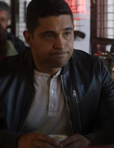 Nick Torres NCIS S22 Black Leather Jacket