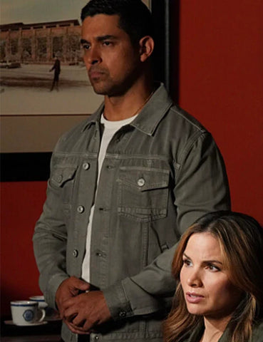 Nick Torres NCIS S22 Grey Denim Jacket