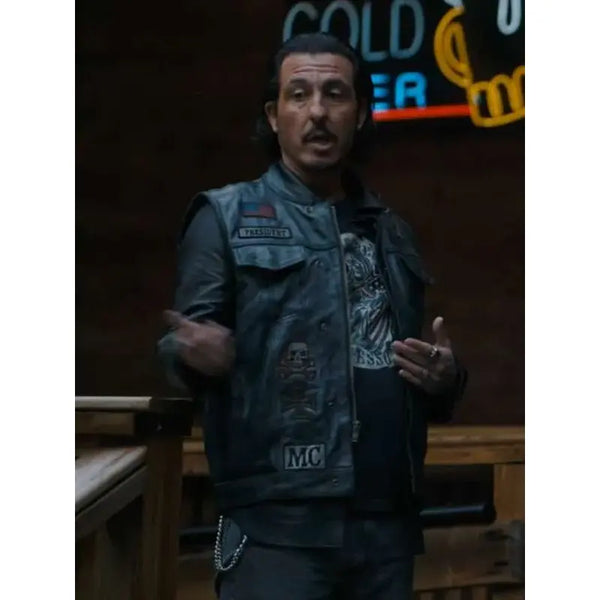 Nick Gomez Tracker S02 Black Leather Vest