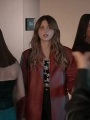 Nicole Wallace Red Leather Blazer – Culpa Tuya 2024 Women’s Fashion