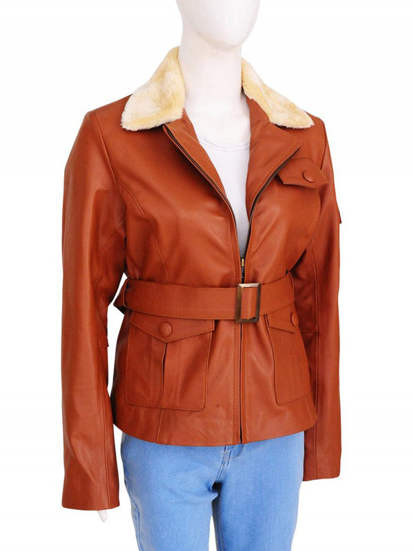 Amy Adams Night at the Museum 2 Brown Jacket