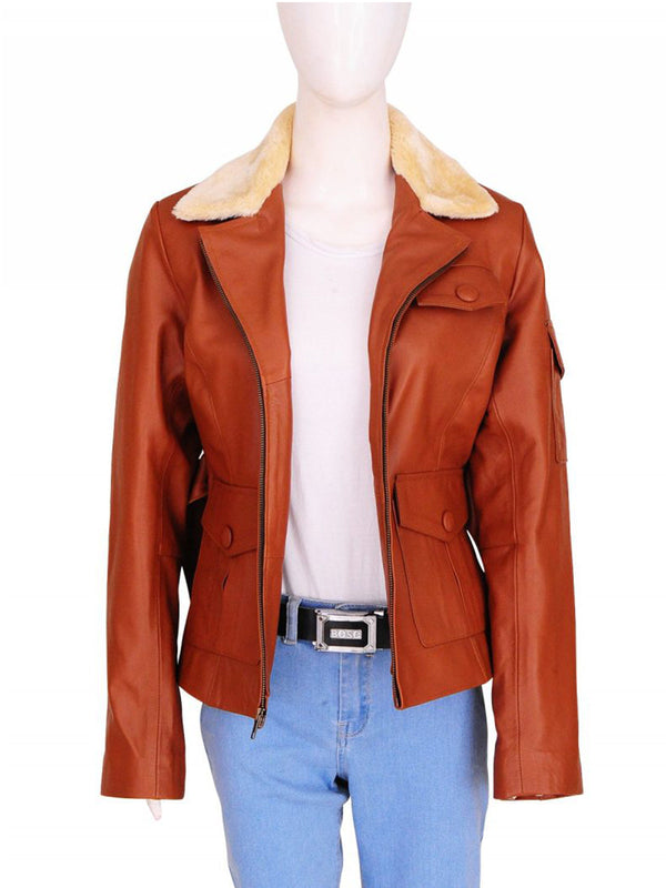 Amy Adams Night at the Museum 2 Brown Jacket
