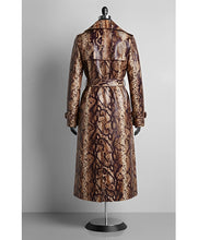 Nikki Newman Snake Print Trench Coat