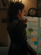 Ginger Gonzaga Black Leather Blazer