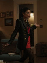 Ginger Gonzaga Black Leather Blazer