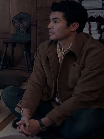 Henry Golding Nine Perfect Strangers Brown Jacket
