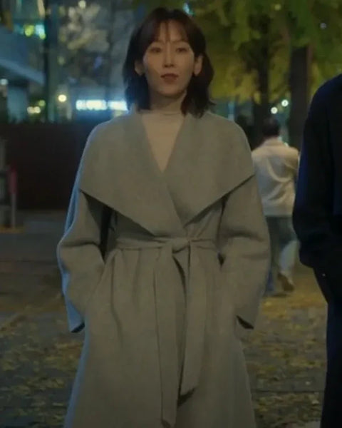 No In-ji The Trunk Grey Wool Coat