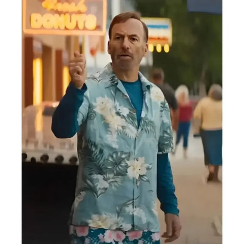 Hutch Mansell Nobody 2 Blue Hawaii Shirt