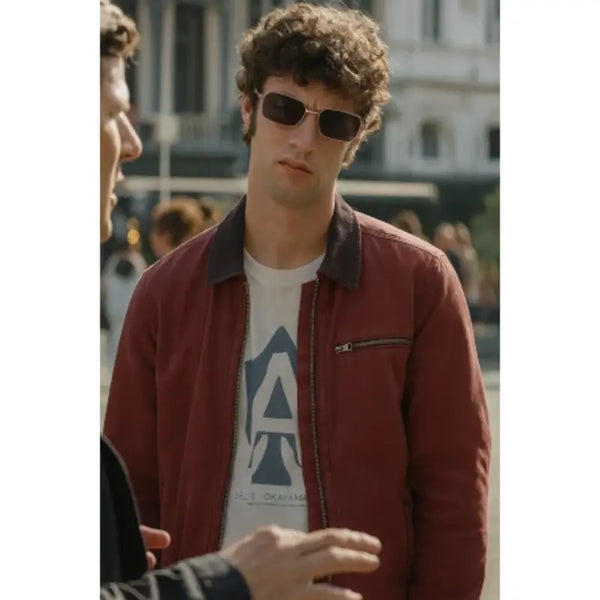 Now You See Me 3 Dominic Sessa Maroon Cotton Jacket