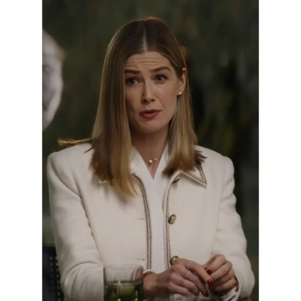 Now You See Me 3 Rosamund Pike White Coat
