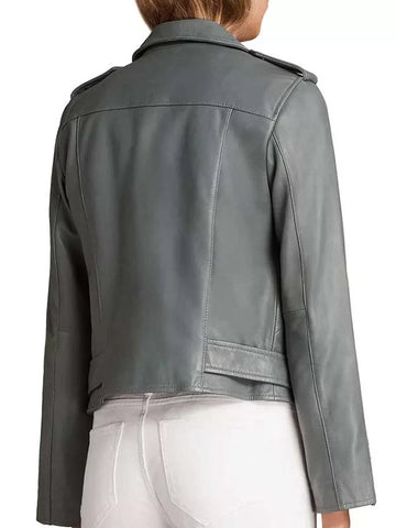 THE ROOKIE NYLA HARPER MOTORCYCLE LEATHER JACKET