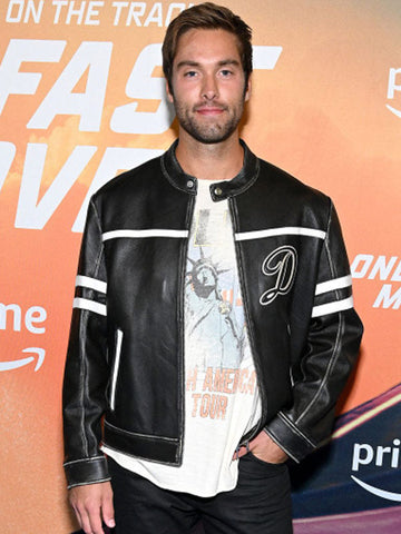 One Fast Move 2024 Austin North Black Leather Jacket