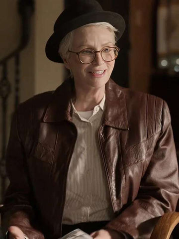 Only Murders in the Building S04 Sazz Pataki Brown Leather Jacket