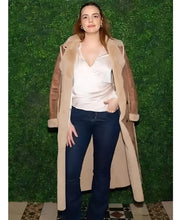 NYFW Bailee Madison Shearling Coat