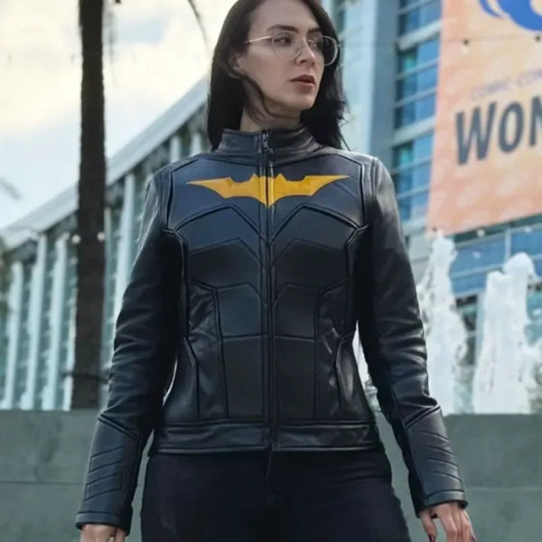 Batman Paper Moon Cosplay Black Leather Jacket