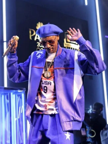 Paris 2024 Olympics Snoop Dogg Purple Jacket