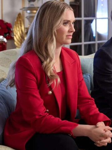 Pascal Lamothe-Kipnes Debbie Macomber’s Joyful Mrs. Miracle Red Peacoat